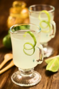 Glass of lemonade with lime zest: WeedWired Industry News Blog